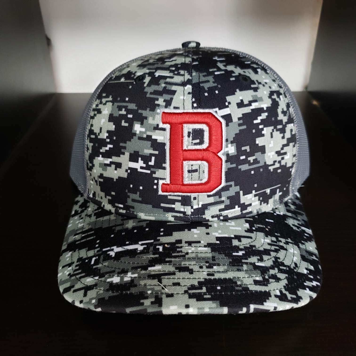 BFLO Red & Black Digital Camo Adjustable Snapback Hat